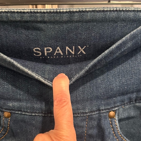 SPANX Dark Blue Denim Jeans - Picture 3 of 9